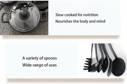 Juego Completo de Utensilios de Cocina de Silicona Antiadherente
